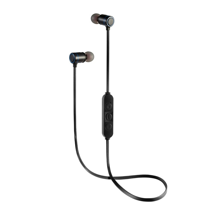 Portable Magnetic Wireless Bluetooth 4.1 Sports Earphone with Mic - Black-2