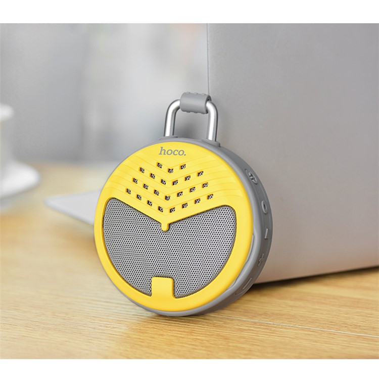 HOCO BS17 Charming Sound Wireless Bluetooth Speaker with Mic Support TF Card - Yellow-1
