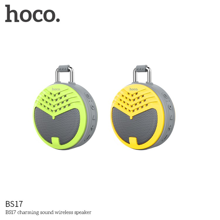 HOCO BS17 Charming Sound Wireless Bluetooth Speaker with Mic Support TF Card - Yellow-2