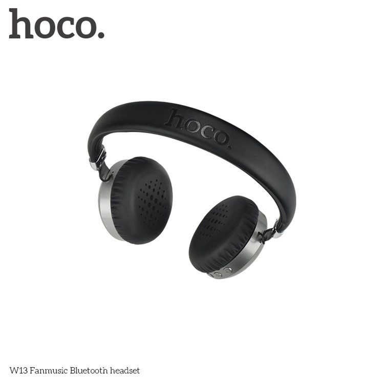 HOCO W13 Fanmusic Bluetooth Headset Over-ear Headphone with Mic - Black-2