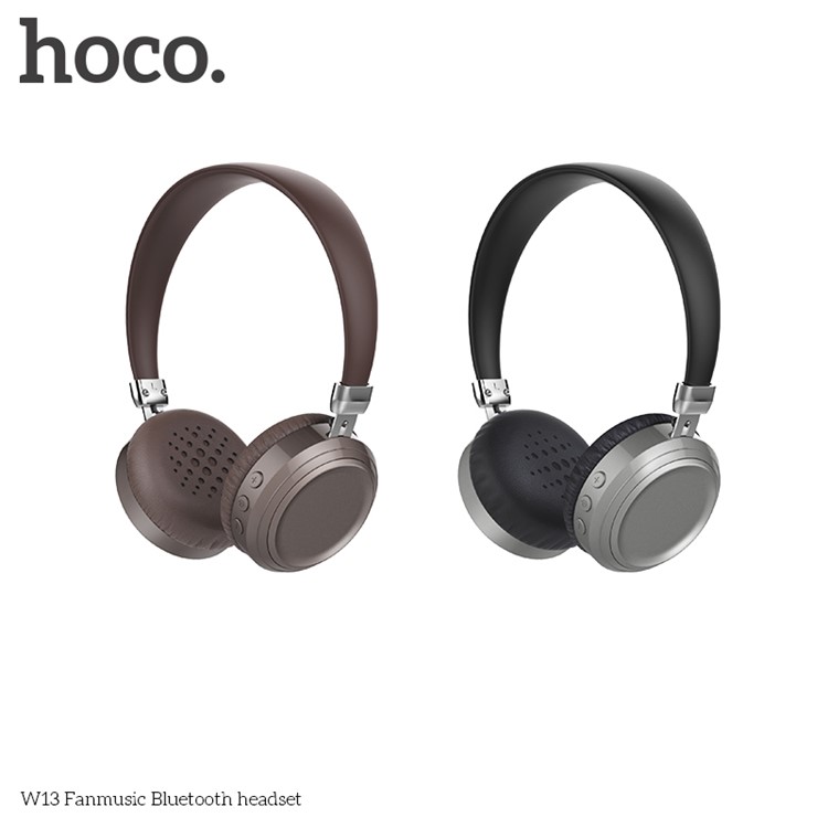 HOCO W13 Fanmusic Bluetooth Headset Over-ear Headphone with Mic - Black-3
