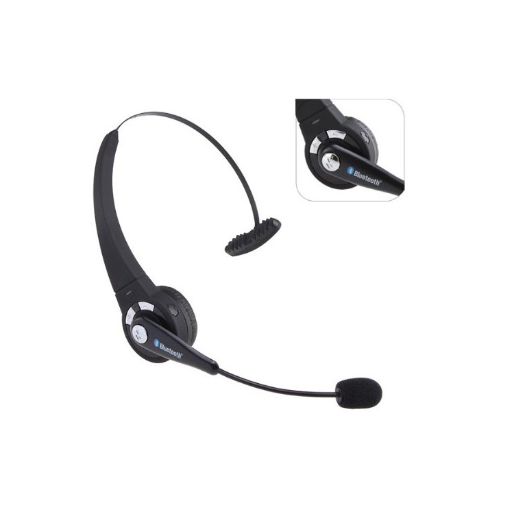 Head-wearing Wireless Headset Headband Chatting Bluetooth Headphone with Mic-3