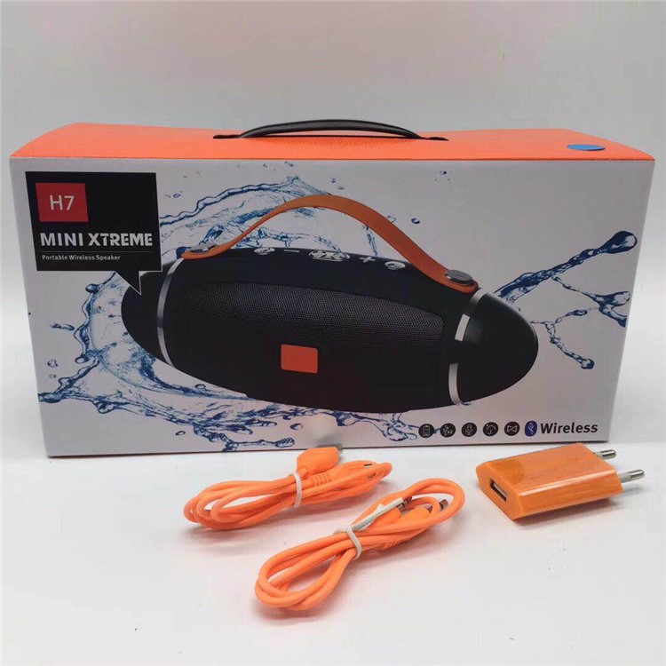 H7 Rugby Shape LED Double Speakers Wireless Bluetooth Speaker Support TF Card/Aux-in - Silver-7