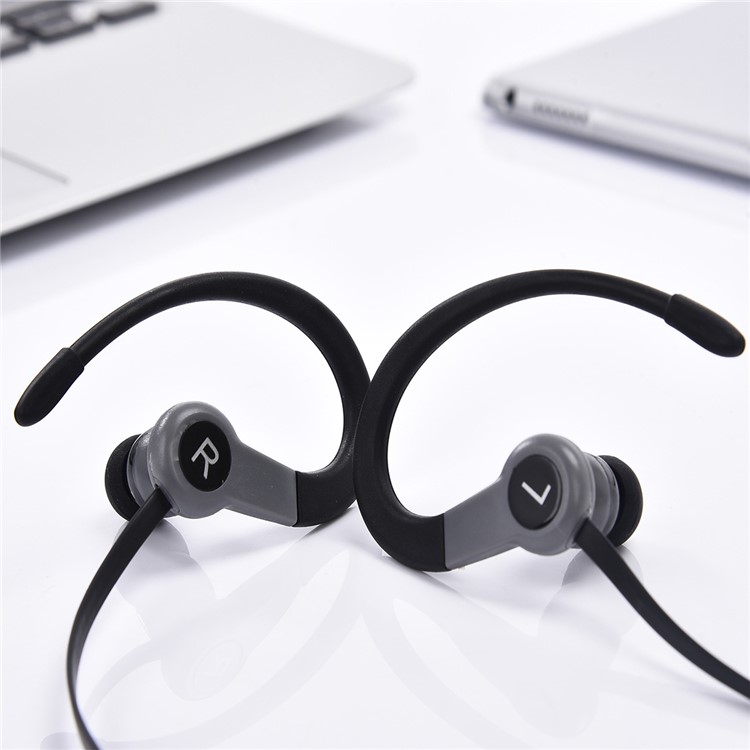 KD-T8 Hands-free Stereo Bluetooth Earhook Headphone Sports Headset for iPhone Samsung Huawei Etc. - Black-3