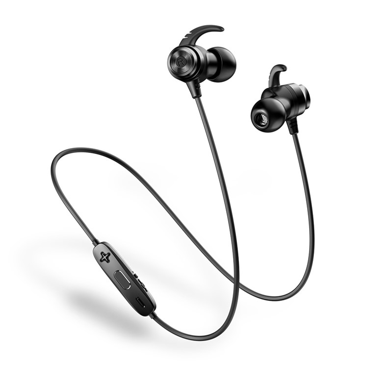 PICUN H18 In-ear Magnetic Wireless Bluetooth 4.2 Stereo Earphone with Mic for iPhone Samsung - Black-1
