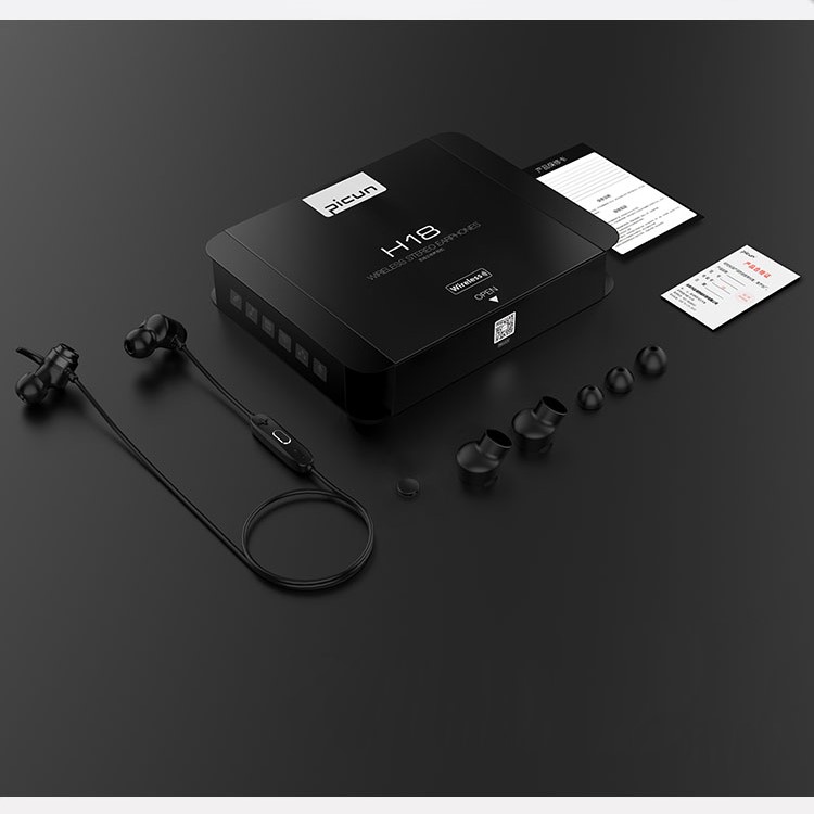 PICUN H18 In-ear Magnetic Wireless Bluetooth 4.2 Stereo Earphone with Mic for iPhone Samsung - Black-6