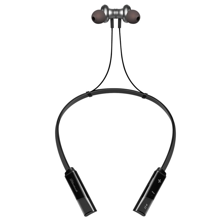 CSR8635 V4.2 Sports Stereo Wireless Magnetic Bluetooth Earphone with Microphone - Black-1