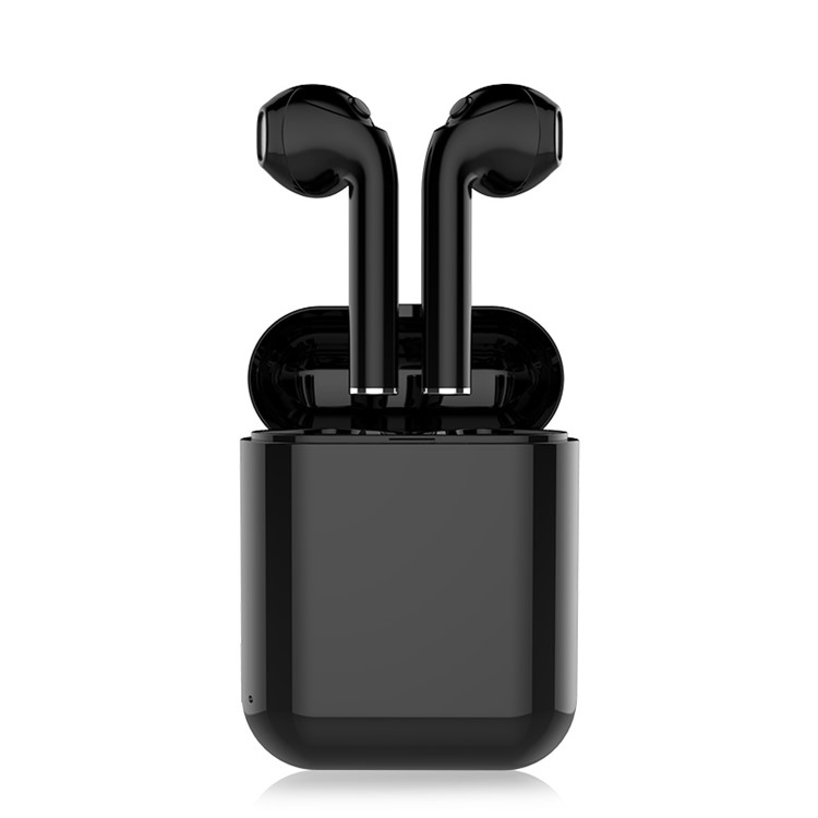 LANGSDOM T7A 1 Pair of T7A Earphones Bluetooth Wireless Stereo Music Handsfree Hifi Earphones for iPhone Samsung Huawei Etc. - Black-1
