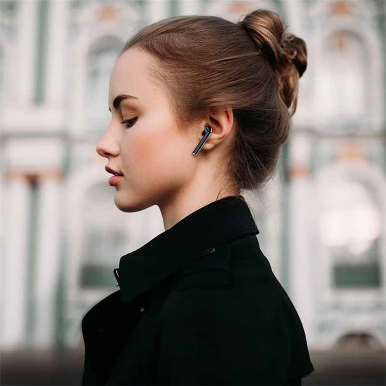 LANGSDOM T7A 1 Pair of T7A Earphones Bluetooth Wireless Stereo Music Handsfree Hifi Earphones for iPhone Samsung Huawei Etc. - Black-8