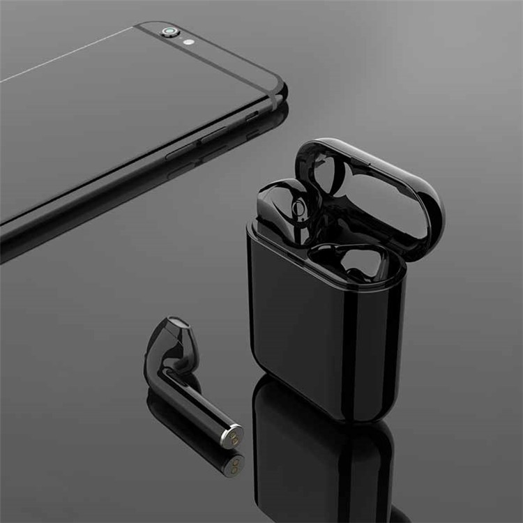 LANGSDOM T7A 1 Pair of T7A Earphones Bluetooth Wireless Stereo Music Handsfree Hifi Earphones for iPhone Samsung Huawei Etc. - Black-9
