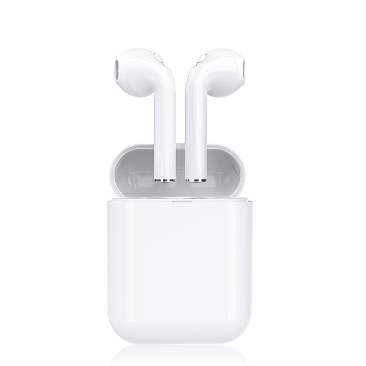 LANGSDOM T7A 1 Pair of T7A Hands-free Stereo Bluetooth Headphones with Mic for iPhone Samsung Huawei Etc. - White-1