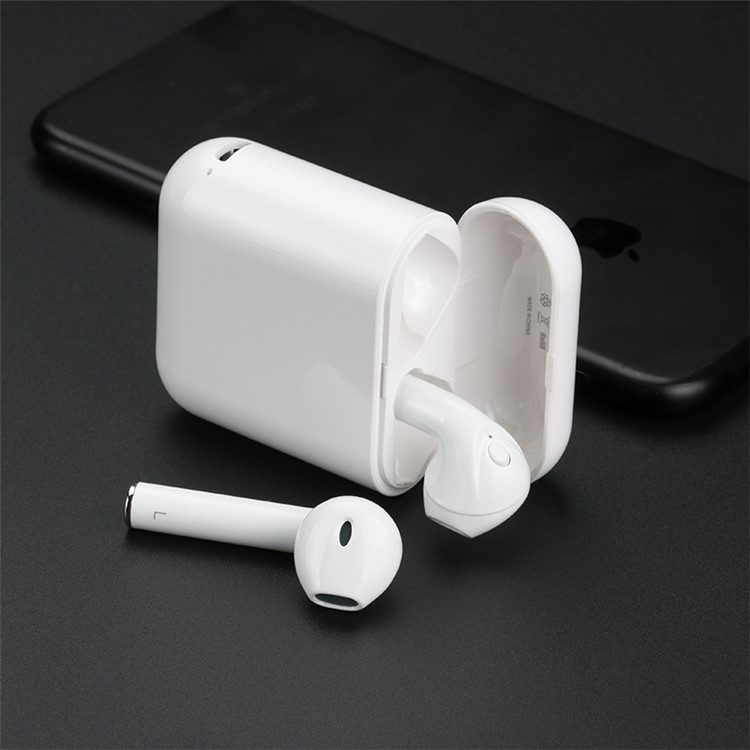 LANGSDOM T7A 1 Pair of T7A Hands-free Stereo Bluetooth Headphones with Mic for iPhone Samsung Huawei Etc. - White-14