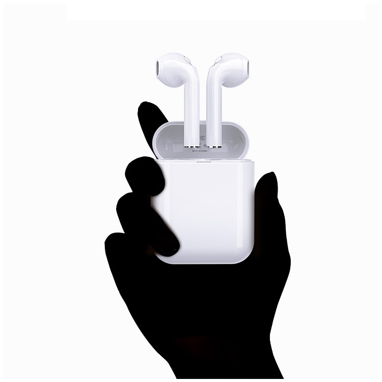 LANGSDOM T7A 1 Pair of T7A Hands-free Stereo Bluetooth Headphones with Mic for iPhone Samsung Huawei Etc. - White-8