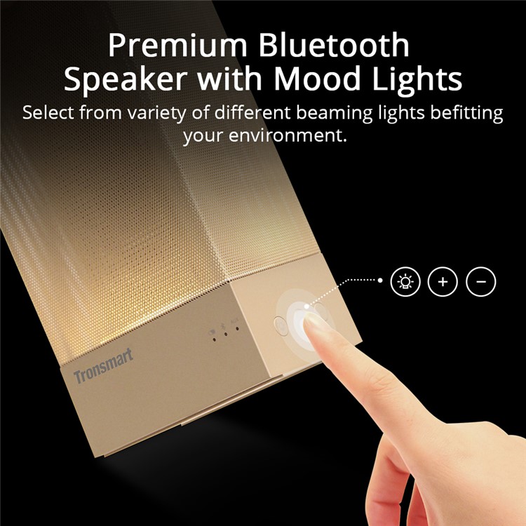 TRONSMART Beam 15W Wireless Bluetooth Speaker Solid Mesh Speaker with Deep Bass Mood Lights-6