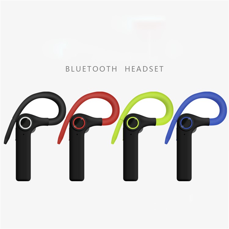Single Ear-hook Bluetooth 4.1 Stereo Earphone with Mic for iPhone Samsung - Black-4