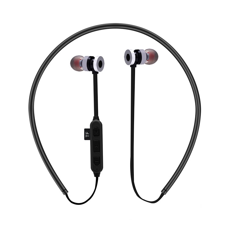 

ST-K2 In-ear Magnetic Wireless Bluetooth 4.2 Stereo Earphone with Mic Support TF Card for iPhone Samsung - Black