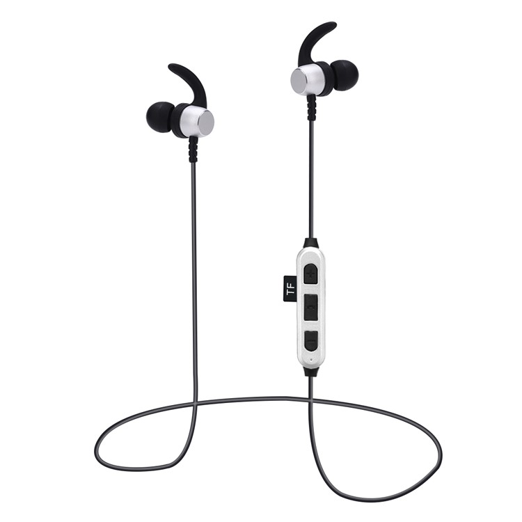 

ST-K8 Sports Wireless Bluetooth Stereo Earphones with Microphone - Silver