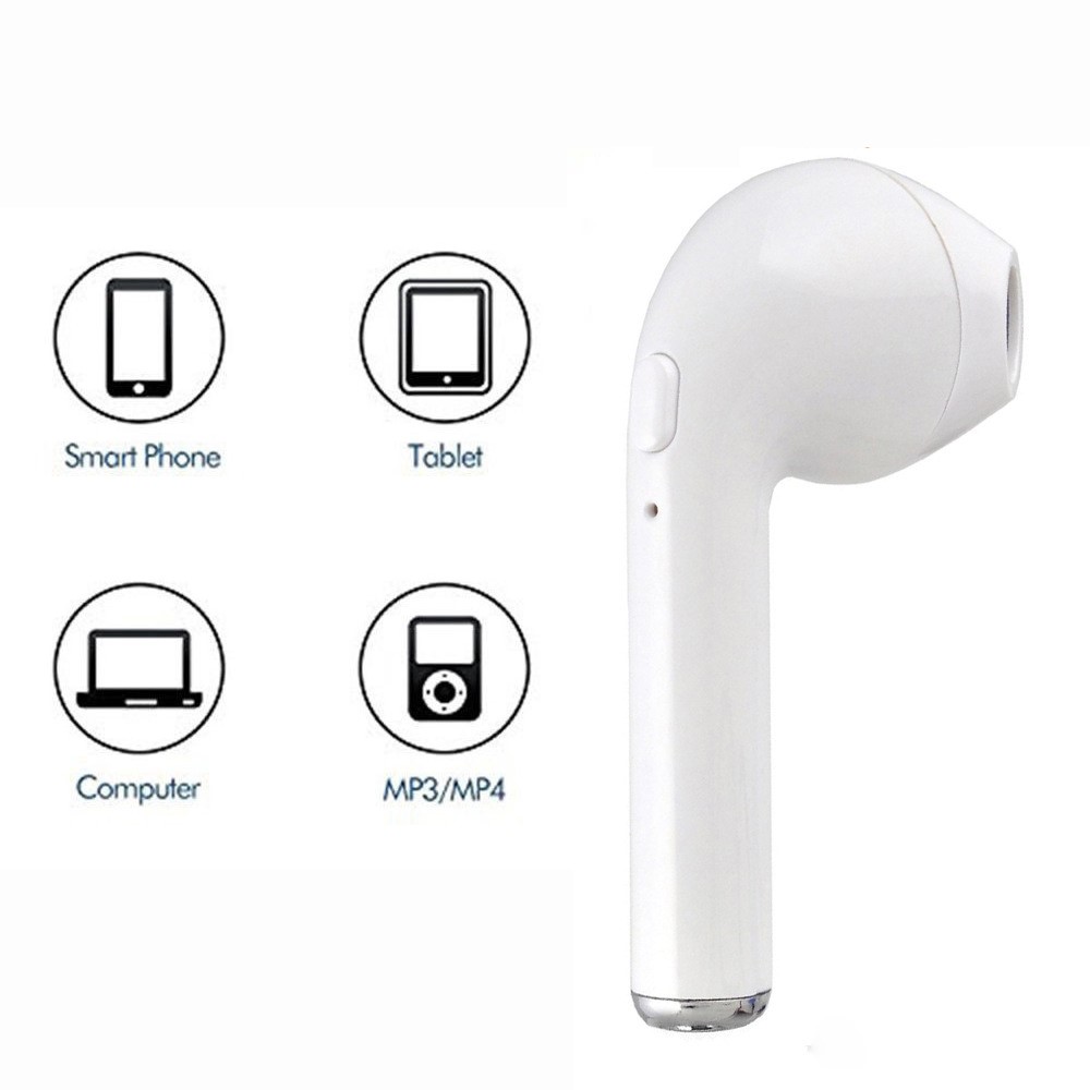 i7S TWS In-ear Wireless Bluetooth 4.2 + EDR Stereo Double Headphones with Charging Box - White-3