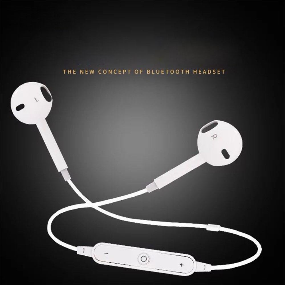 Portable Lightweight Wireless Bluetooth 4.1 Stereo Sports Earphone - White-2