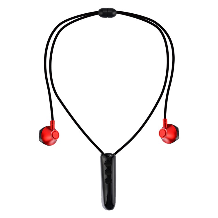

Pendant Style Sports Bluetooth Headphones Stereo Earphones with Microphone - Red