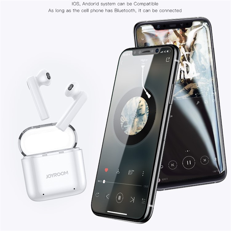 JOYROOM T02 Mini Binaural Bluetooth In-ear Earphones Built-in Mic with Charger Box - White-7