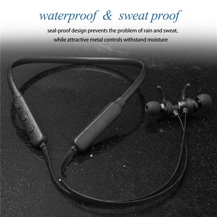 X7 Wireless Bluetooth Sport Stereo Earphone Magnetic Adsorption In-ear Headset with Mic - Black-8