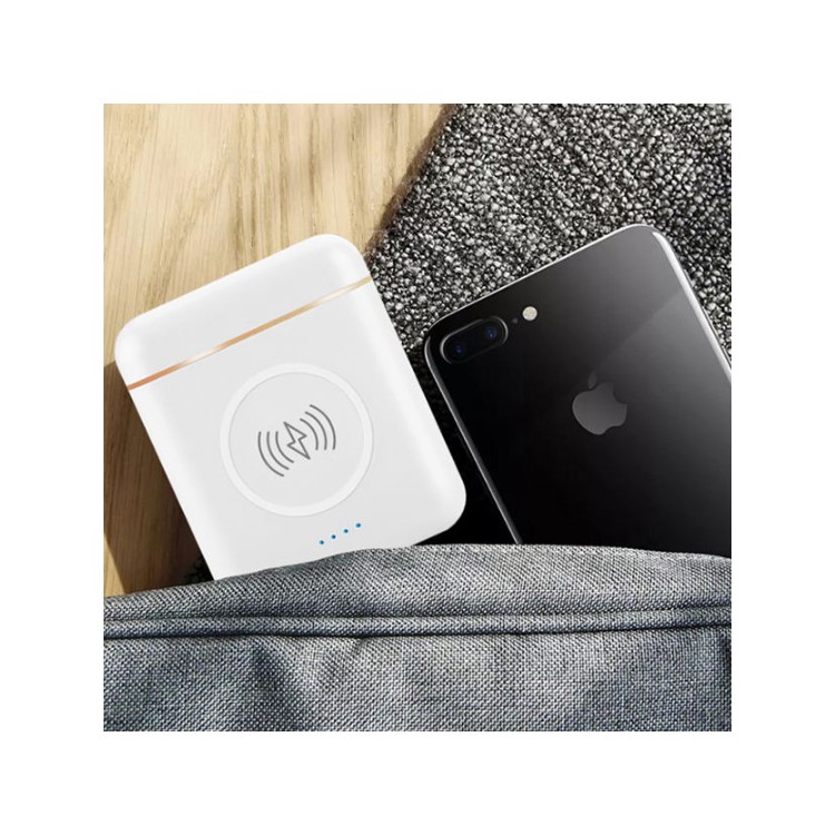 TWS Binaural Bluetooth Earphone + Wireless Charger and Power Bank 2-in-1 Charger Box-10
