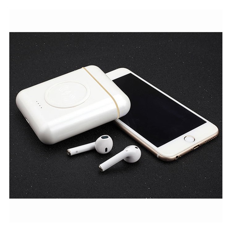 TWS Binaural Bluetooth Earphone + Wireless Charger and Power Bank 2-in-1 Charger Box-7