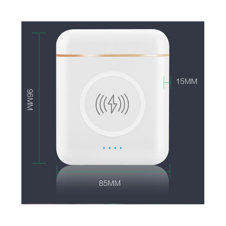 TWS Binaural Bluetooth Earphone + Wireless Charger and Power Bank 2-in-1 Charger Box-9