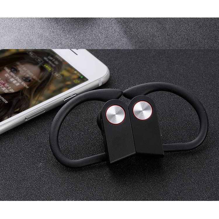 TWS Binaural Ear-hook In-ear Wireless Bluetooth 4.2 Sports Headphones - Black / Red-7