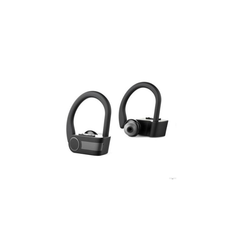 

TWS Binaural Ear-hook In-ear Wireless Bluetooth 4.2 Sports Headet - Grey / Black