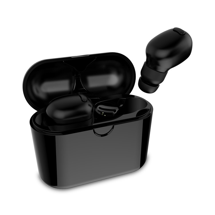 Mini Sports TWS Bluetooth 5.0 In-ear Earphones with Charging Box - Black-3