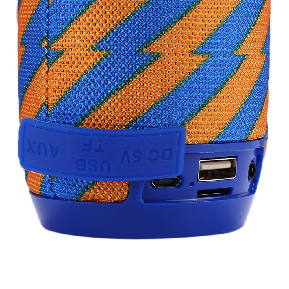 TG106 Перезаряжаемый Usb-многофункциональный Динамик Bluetooth с Mic Support TF Card FM Free - Синий/оранжевый-2