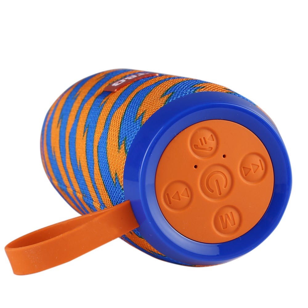 TG106 Перезаряжаемый Usb-многофункциональный Динамик Bluetooth с Mic Support TF Card FM Free - Синий/оранжевый-3