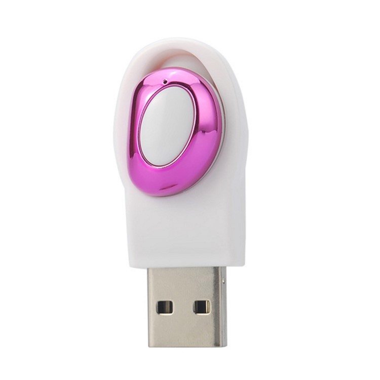 

Portable Single In-ear Bluetooth Headphone with USB Magnetic Charging Dock for iPhone Samsung, etc - Pink, iPhone XS Max