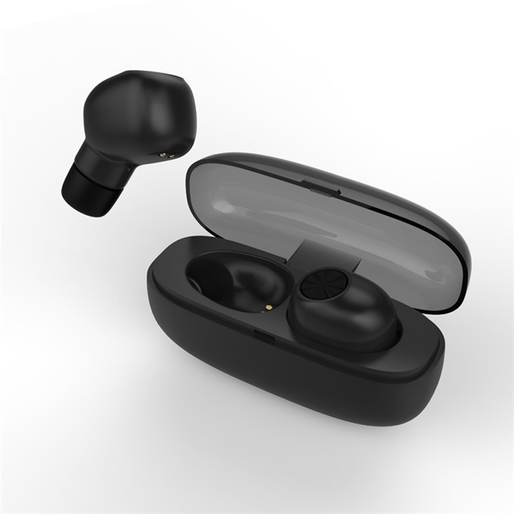 DR6 TWS Stereo Wireless Bluetooth In-ear Earphones with 400mAh Charging Box - Black-3