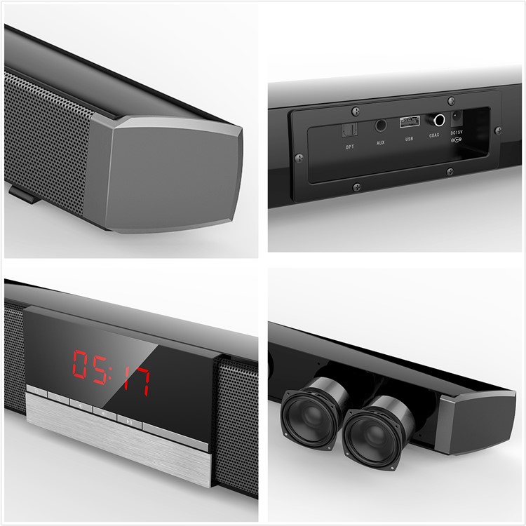 SR100 Plus Bluetooth Soundbar TV Speaker Wireless Subwoofer with Remote Control - AU Plug-6