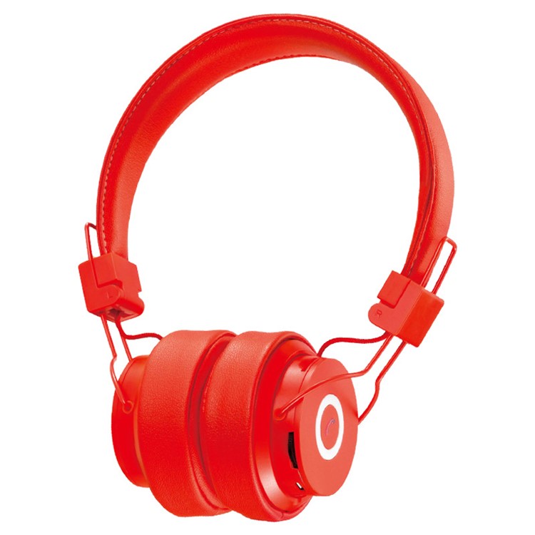 NIA-X6 Over-ear Bluetooth Headphone Support Micro SD Card Play / FM Radio / Audio Input / Hands -free Phone Call - Red-1