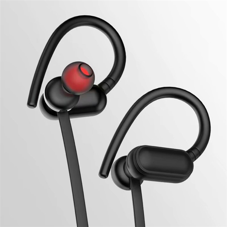 Bluetooth Earhook Support TF Card 6D Sound Sport Wireless Headphone - Black-2