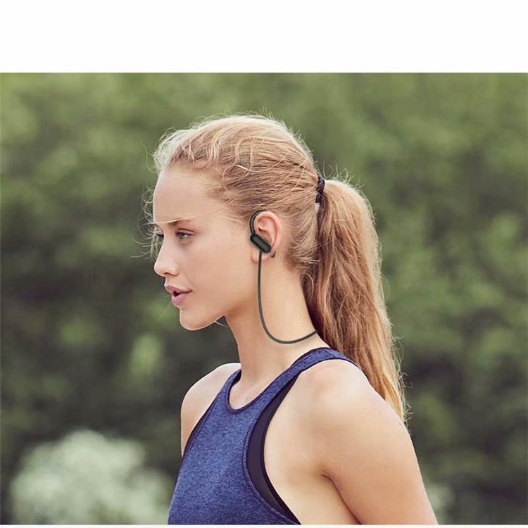 Bluetooth Earhook Support TF Card 6D Sound Sport Wireless Headphone - Black-7