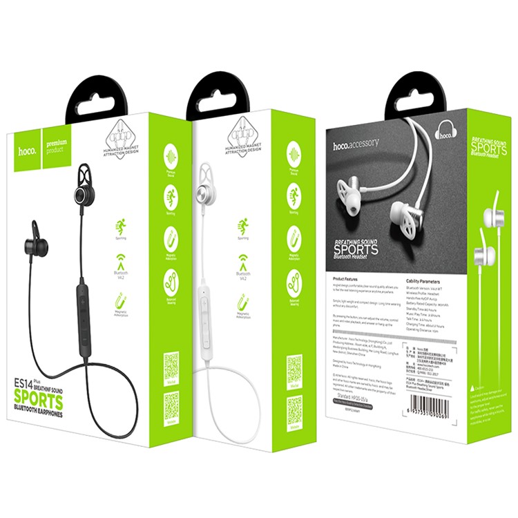 HOCO ES14+ Breathing Sound Wireless Bluetooth Sport Earphone - Black-8