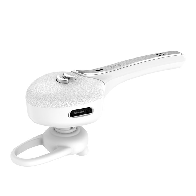 

HOCO E34 Soaring Flute Bluetooth Headset In-ear Single Earphone with Mic - White, iPhone XS Max