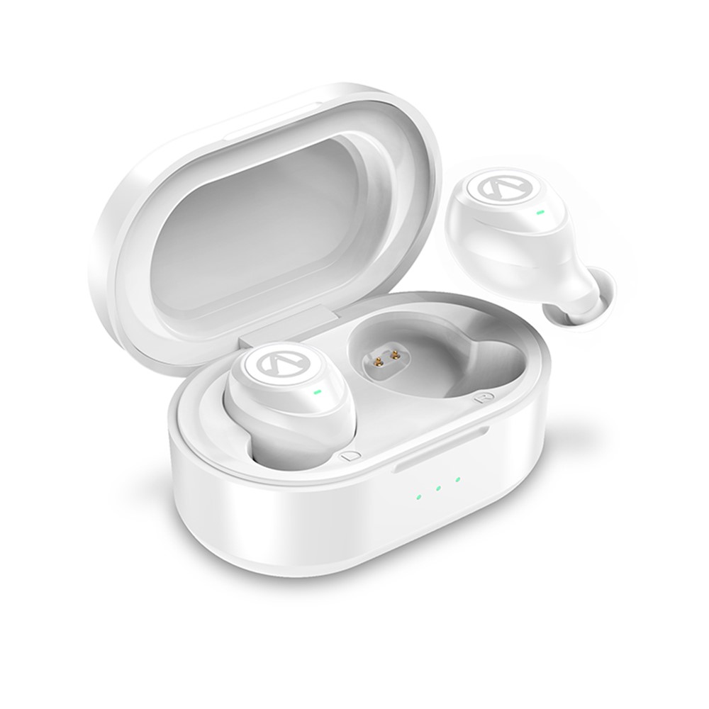 TWS True Wireless Stereo Bluetooth 5.0 Earphones with Charging Box - White-1