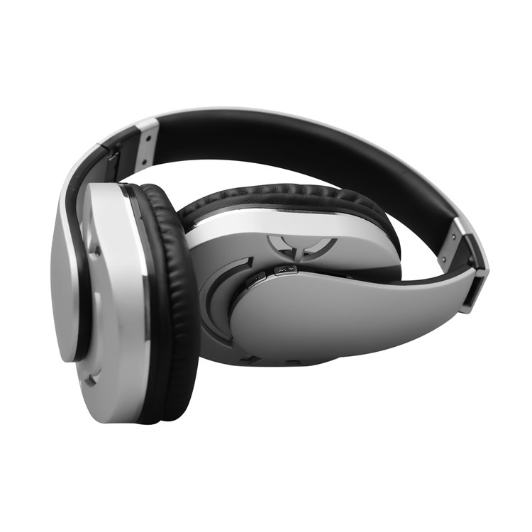 BH-878 Folding Over-ear Bluetooth Stereo Headphone with Microphone - Grey-2