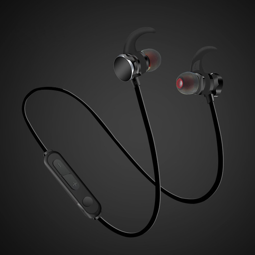 X3S Magnetic Bluetooth 5.0 Sport Earbud Headphone with Microphone - Black-8