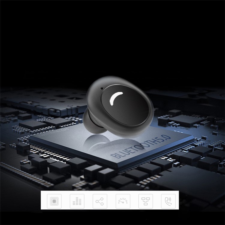 Mini Auscultadores Binaural Sem Fio Do Bluetooth De X6 TWS Com Caixa De Carregamento-5