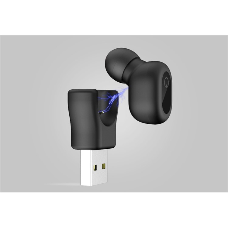 NB3 Portátil Bluetooth V5.0 Handsfree Único Earbud Com Microfone Para Apple, Samsung, Huawei Etc. - Preto-5