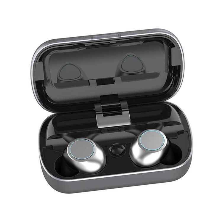 

T7 TWS Bluetooth 5.0 Sports Headset Earphone with Charging Box - Black, iPhone Xs