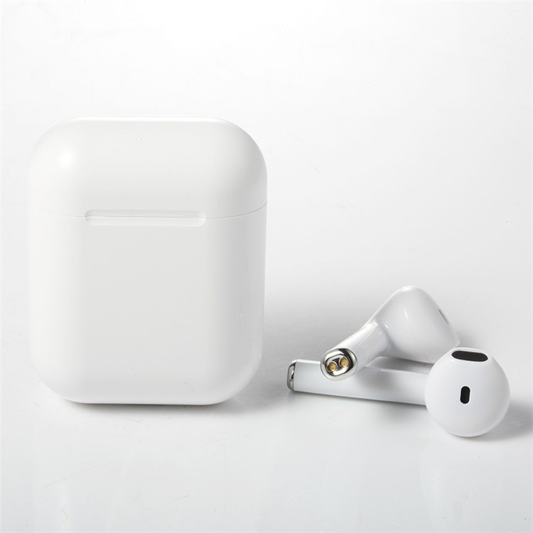 Bluetooth 5.0 Earphone I8X Wireless Binaural Stereo with Magnetic Charging Box - White-4