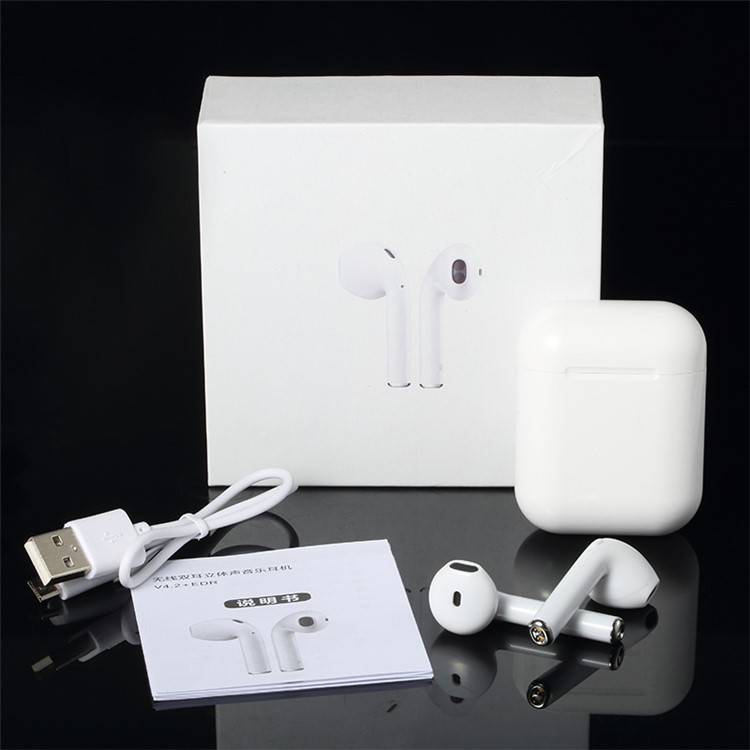 Bluetooth 5.0 Earphone I8X Wireless Binaural Stereo with Magnetic Charging Box - White-5